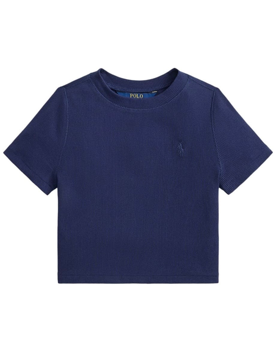 Girls Ribbed Boxy T-Shirt