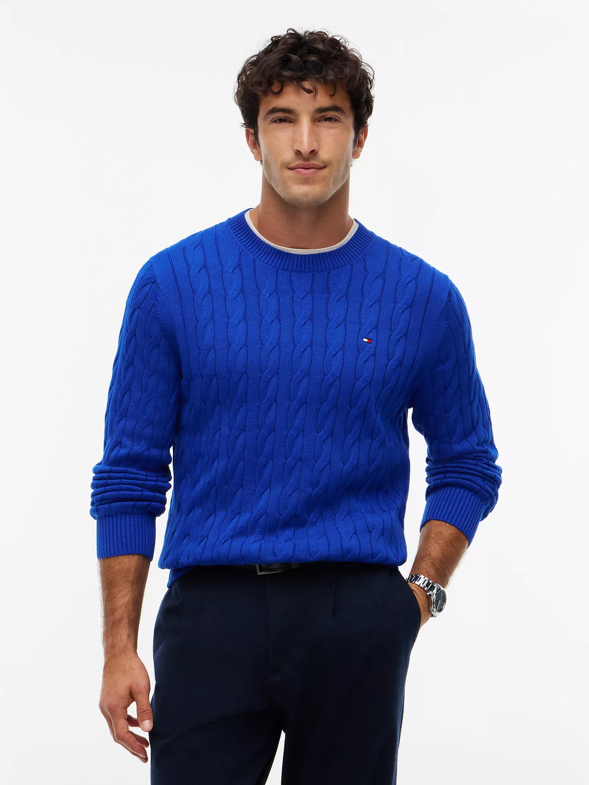 Men Cable Knit Sweater