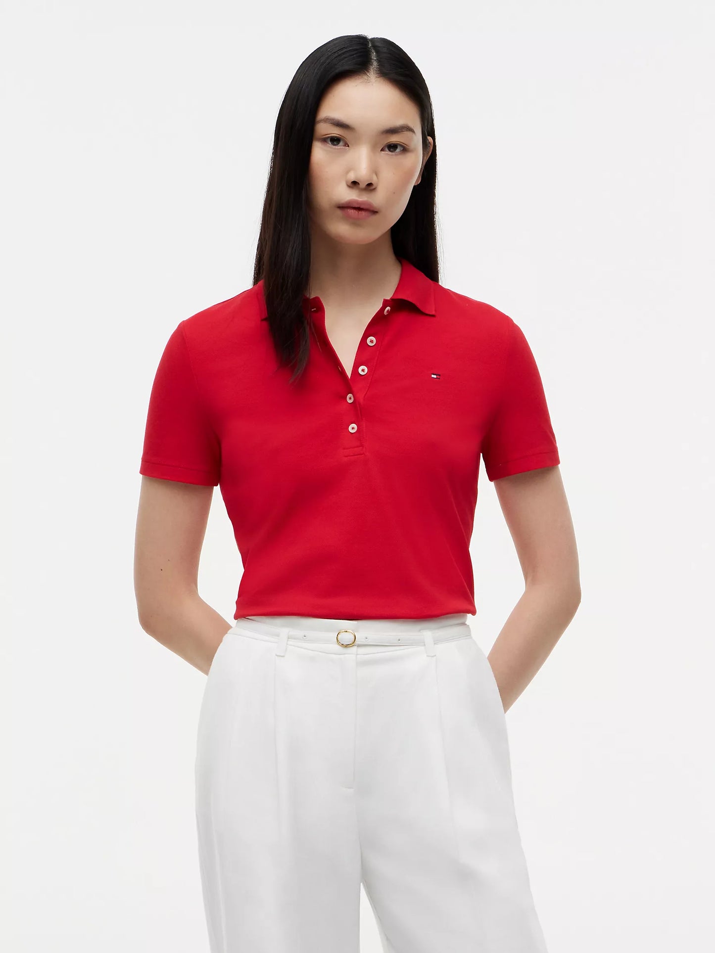 Women Stretch Cotton Polo