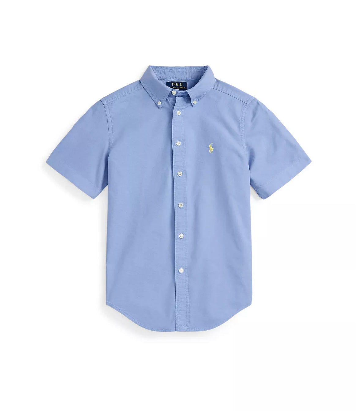 Boys Cotton Oxford Short-Sleeves Shirt