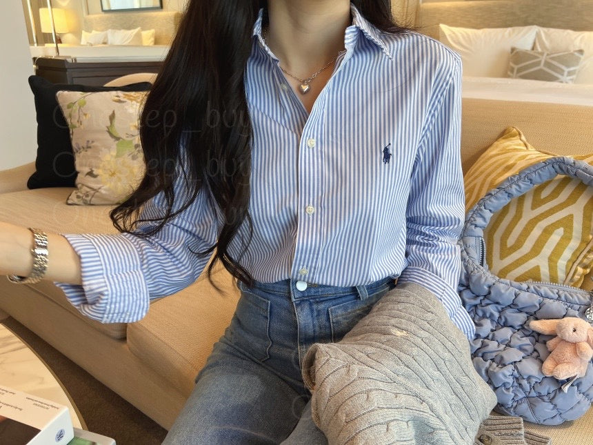 Big Boys Striped Cotton Poplin Shirt