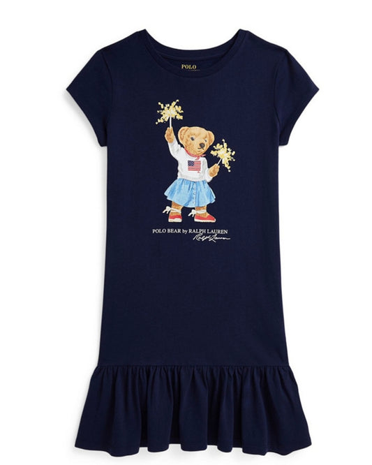 Big Girls Polo Bear Jersey Dress