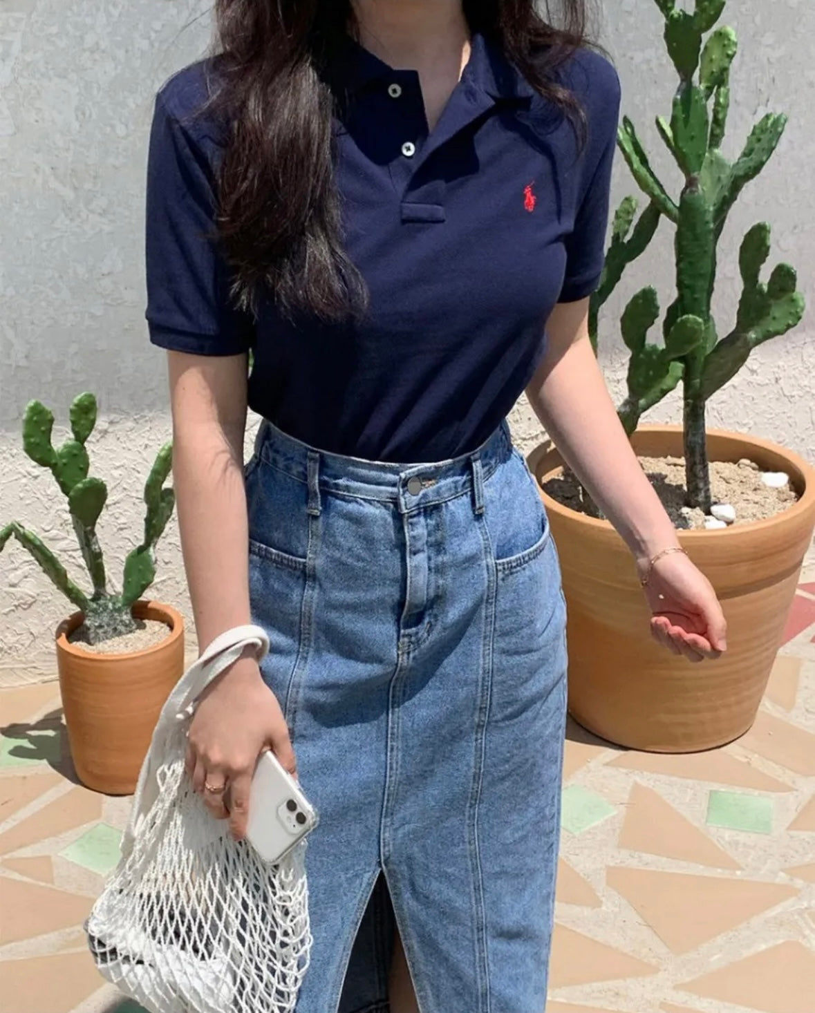 Big Boys Iconic Mesh Polo Shirt
