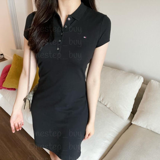 Women Slim Fit Polo Dress