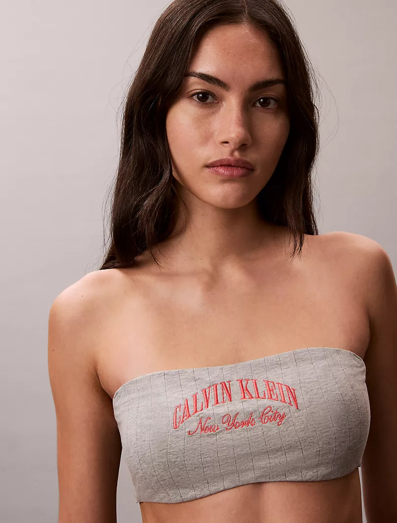 Women Heritage Classic Cotton Stretch Lightly Lined Bandeau Bralette