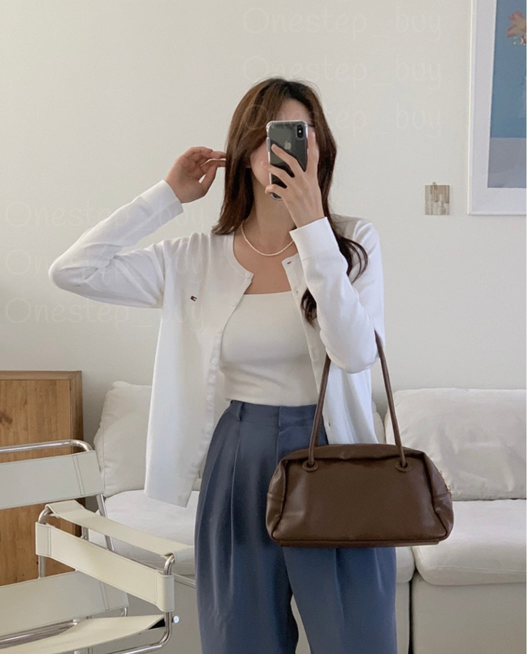 Women  Solid Button-Up Cardigan