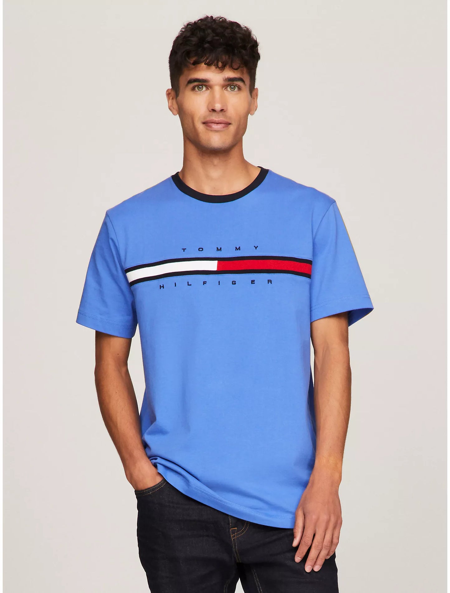 Men Classic Logo Ringer Tee