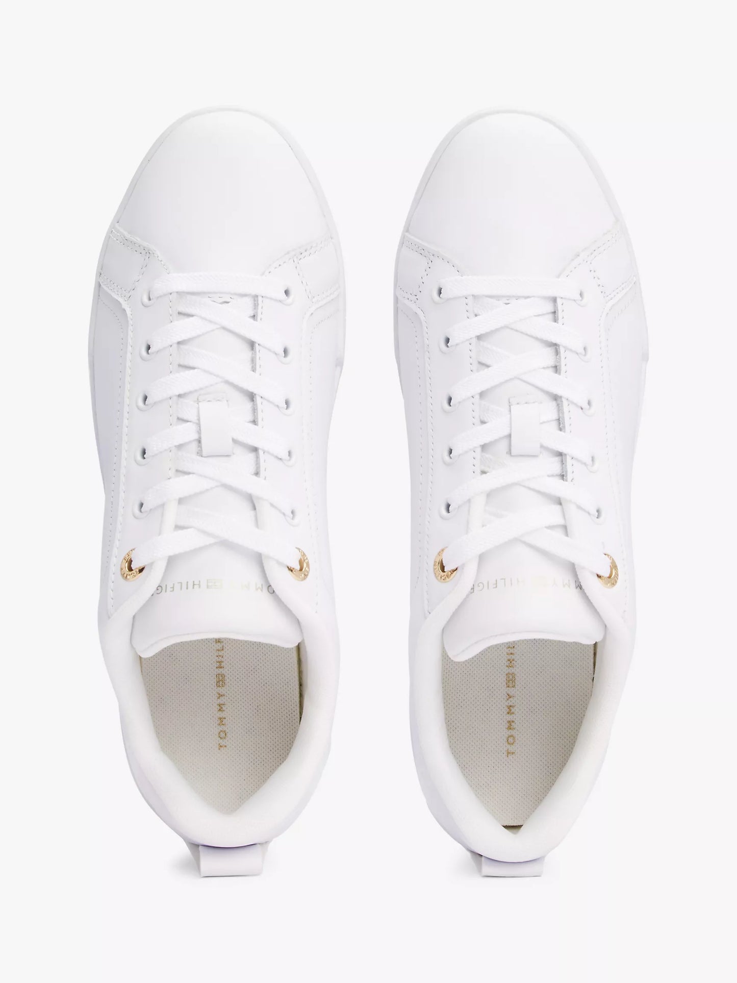 Women Hilfiger Logo Leather Sneaker