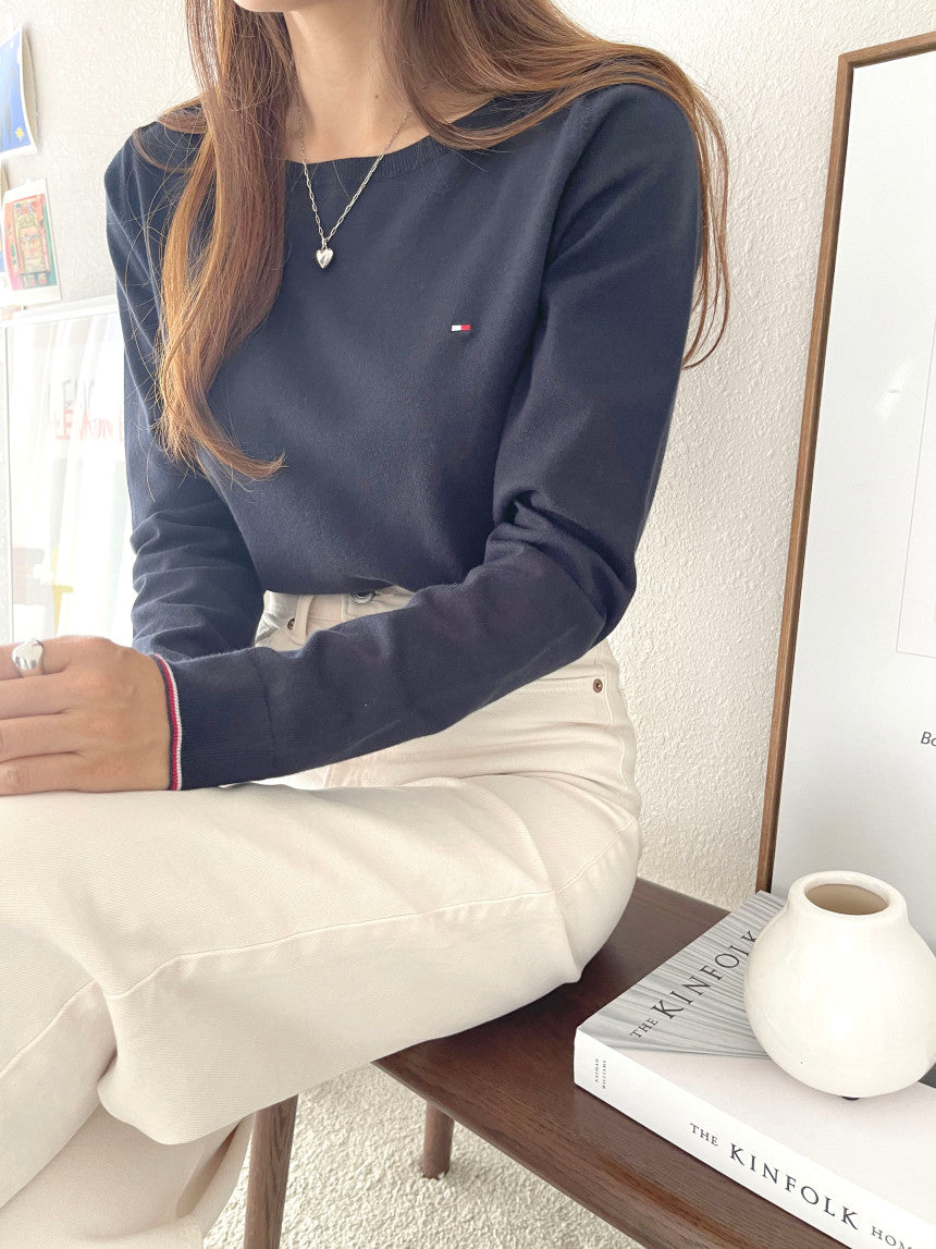 Women Soild Boatneck Sweater