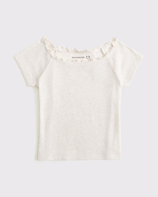 Girls Short-sleeve Rib Tee