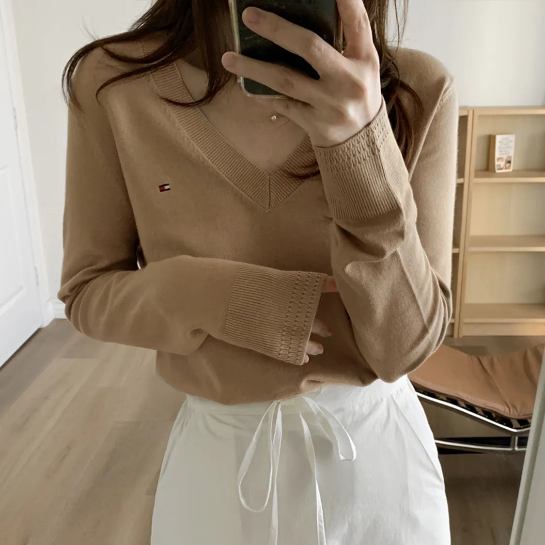 Women Vneck Sweater