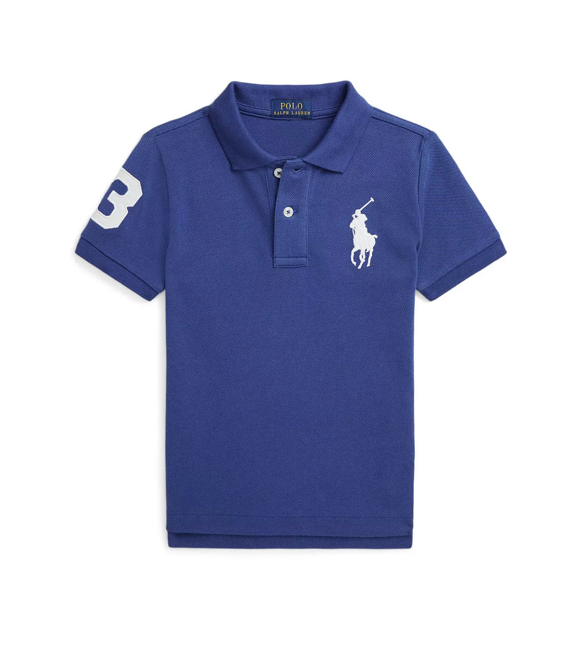Boys Big Pony Cotton Mesh Polo Shirt