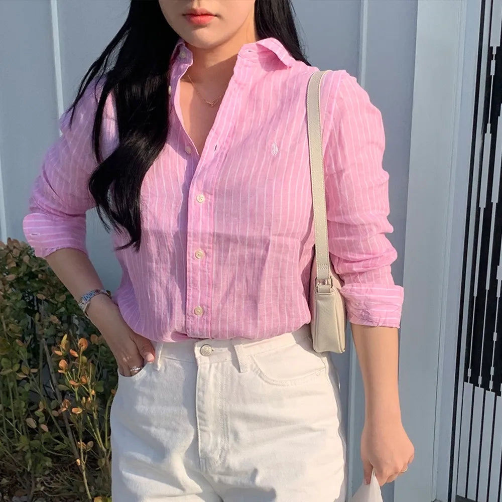 Big Boys Striped Linen Shirt