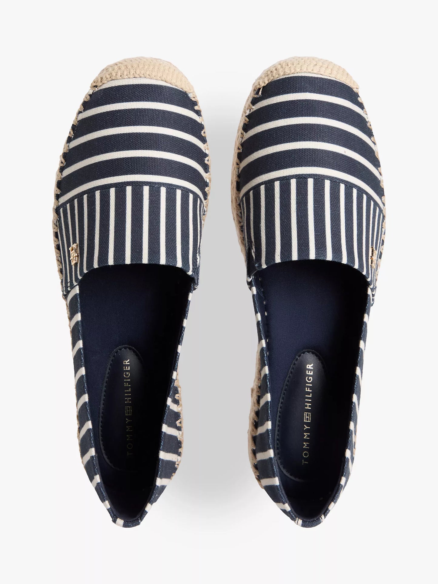 Stripe Canvas Platform Espadrille