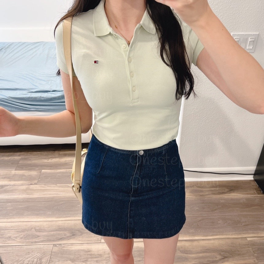 Women Stretch Cotton Polo