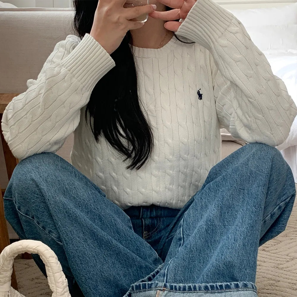 Big Boys Cable-Knit Cotton Sweater