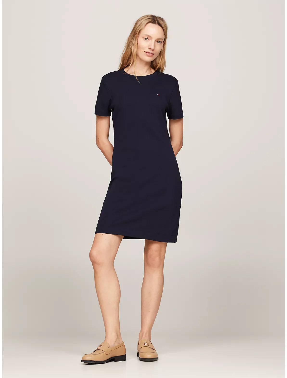 Women Slim Fit Mini T-Shirt Dress