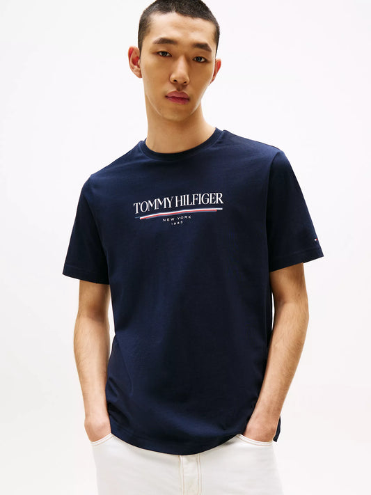 Men 1985 Stripe Logo Tee