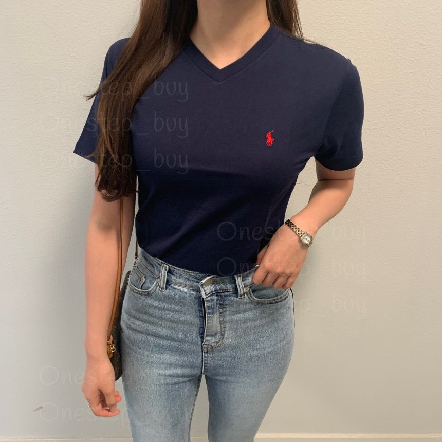 Big Boys Cotton Vneck Tee