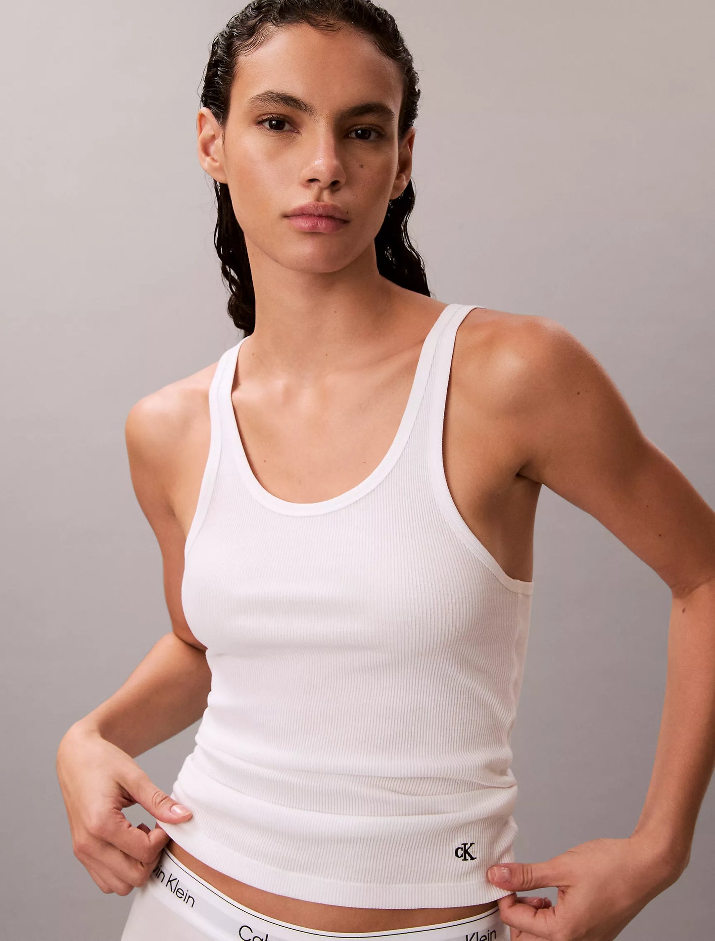Women Cotton Contour Rib Tank