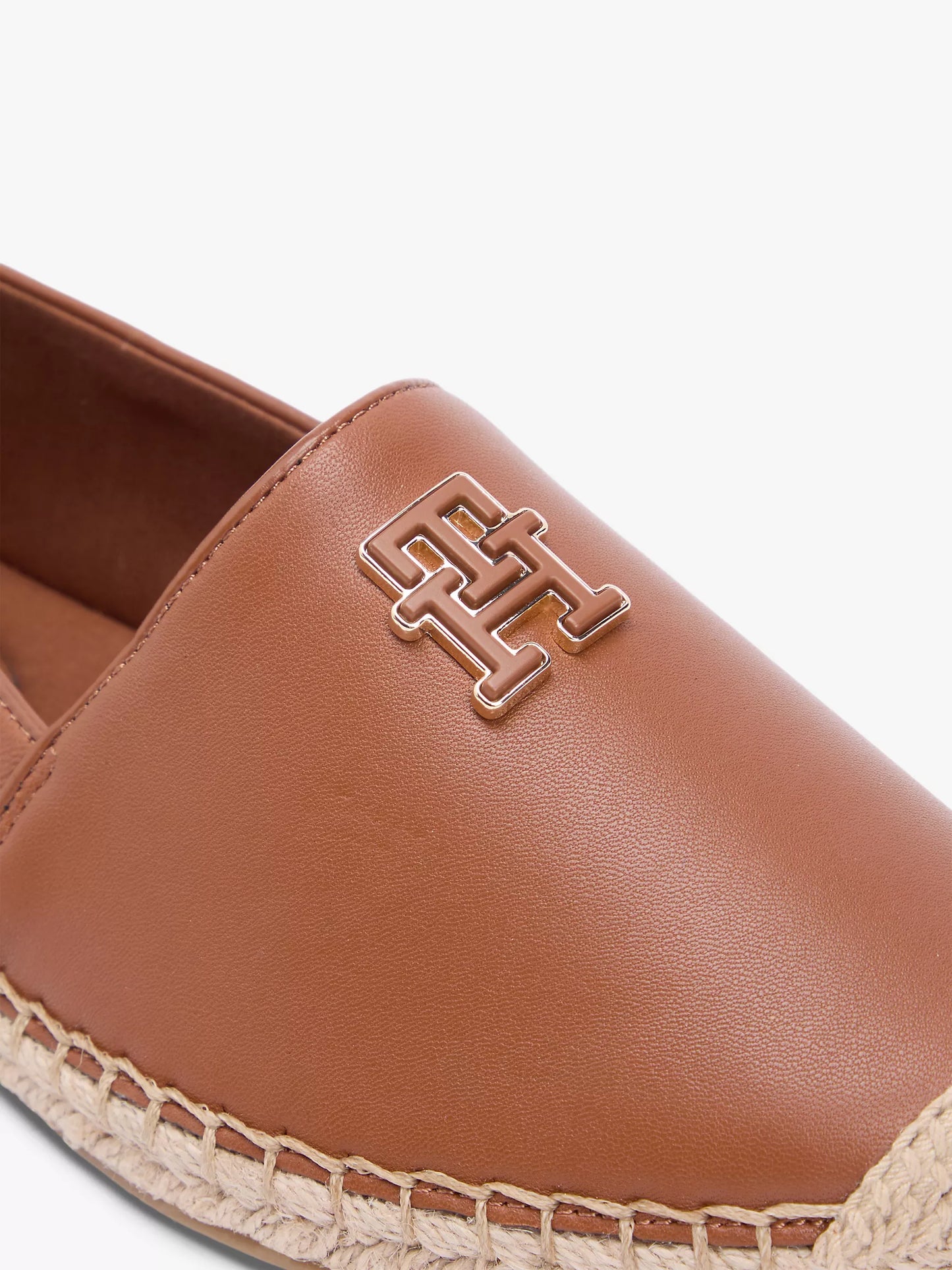 TH Monogram Leather Espadrille