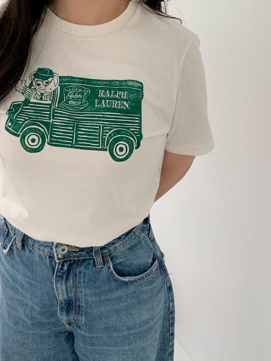 Big Boys Coffee Polo Bear Tee