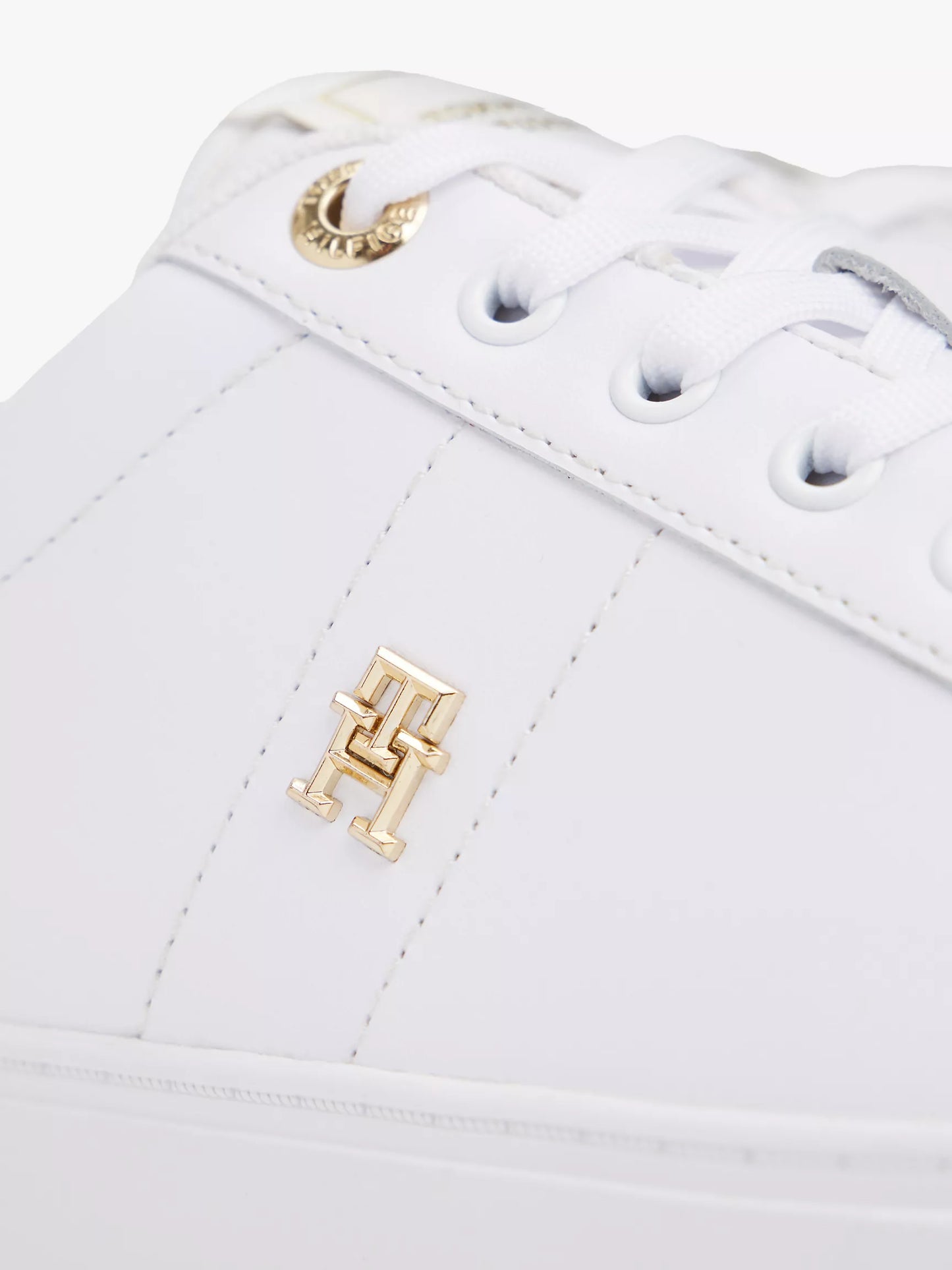 Women Monogram Heel Leather Court Sneaker