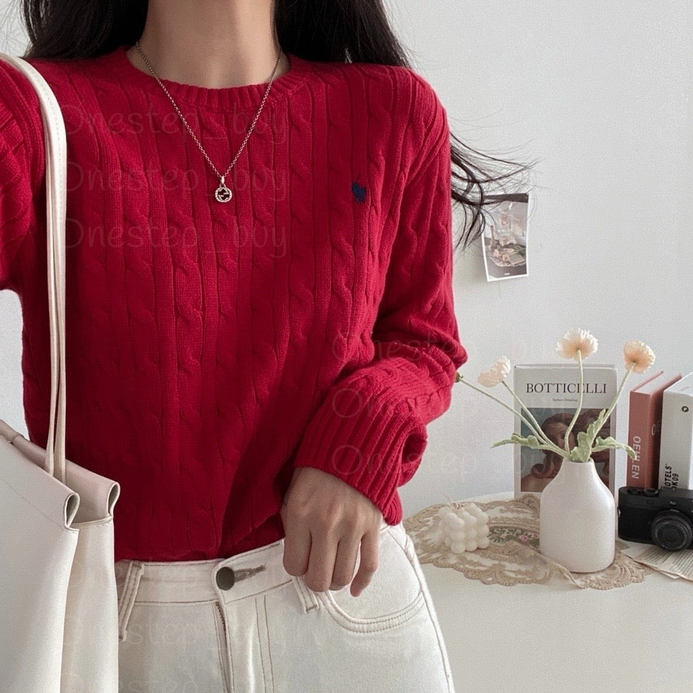 Big Boys Cable-Knit Cotton Sweater