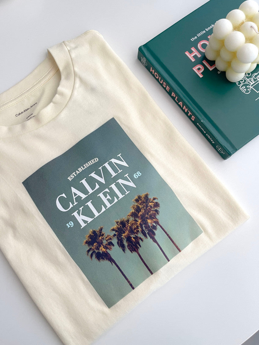 Women Palm Tree Logo Graphic Tee