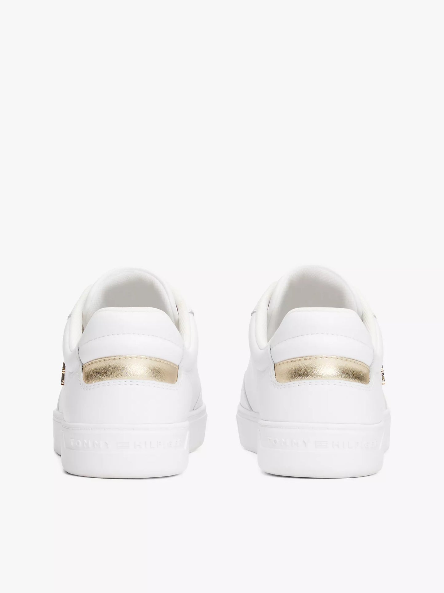 Women Metallic Accent Leather Court Sneaker