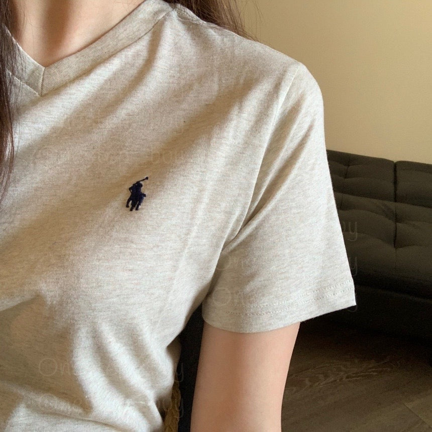 Big Boys Cotton Vneck Tee
