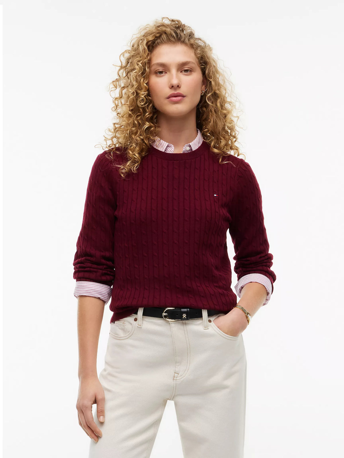 Women Cable Knit Sweater