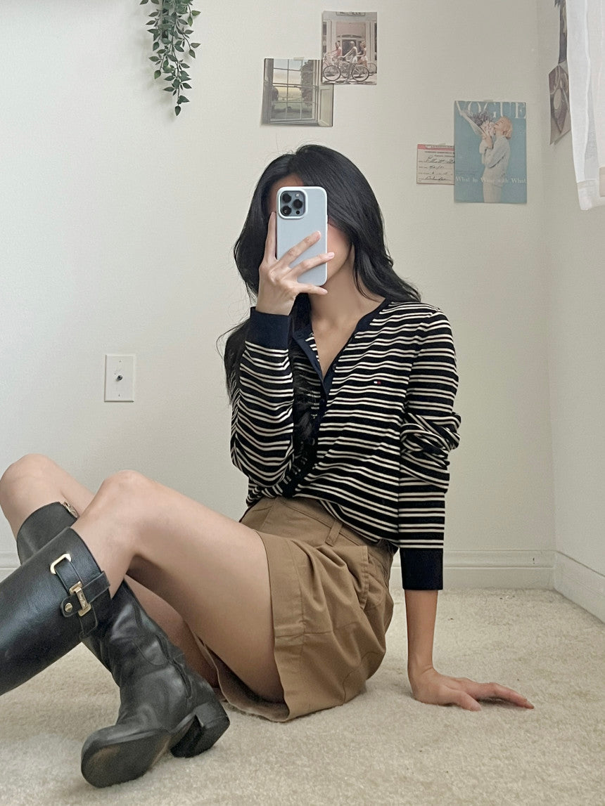 Tommy Lightweight Stripe Cardigan