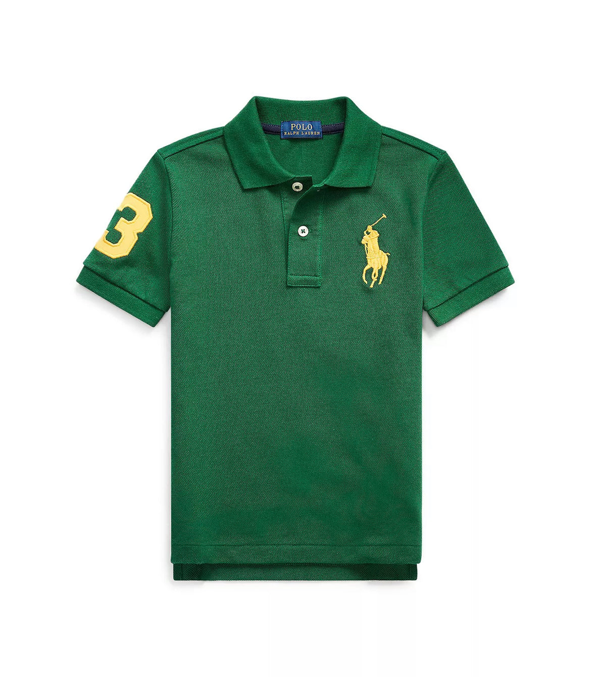 Boys Big Pony Cotton Mesh Polo Shirt