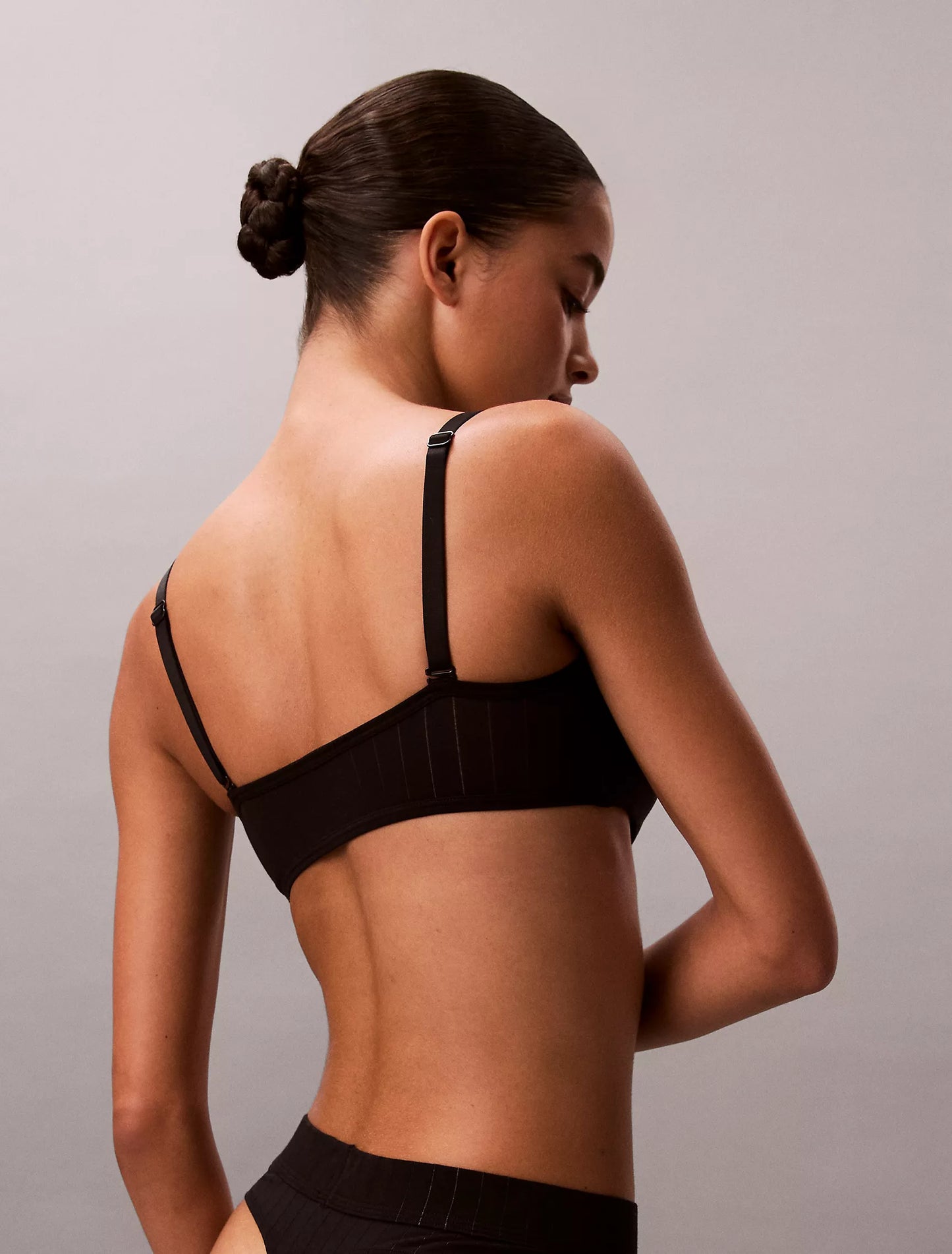 Women Heritage Classic Cotton Stretch Lightly Lined Bandeau Bralette