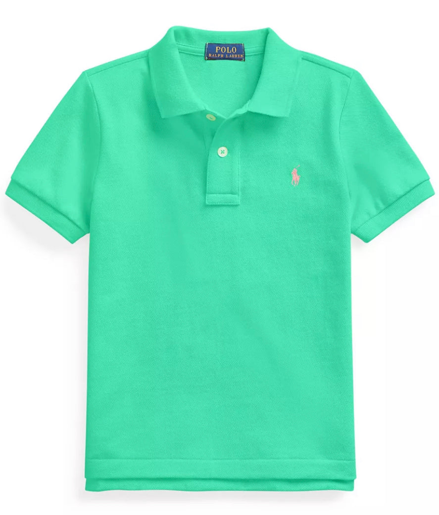 Boys Cotton Mesh Polo Shirt