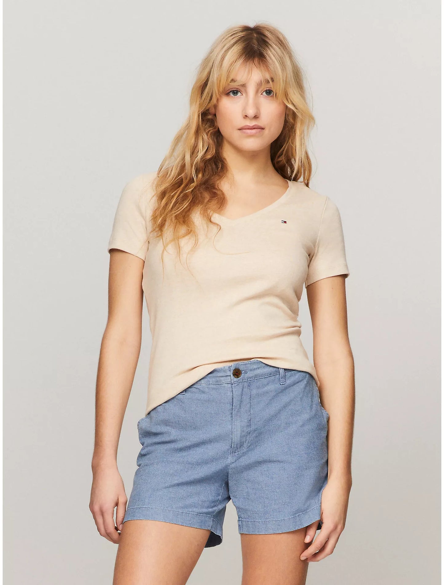 Women Vneck Tee