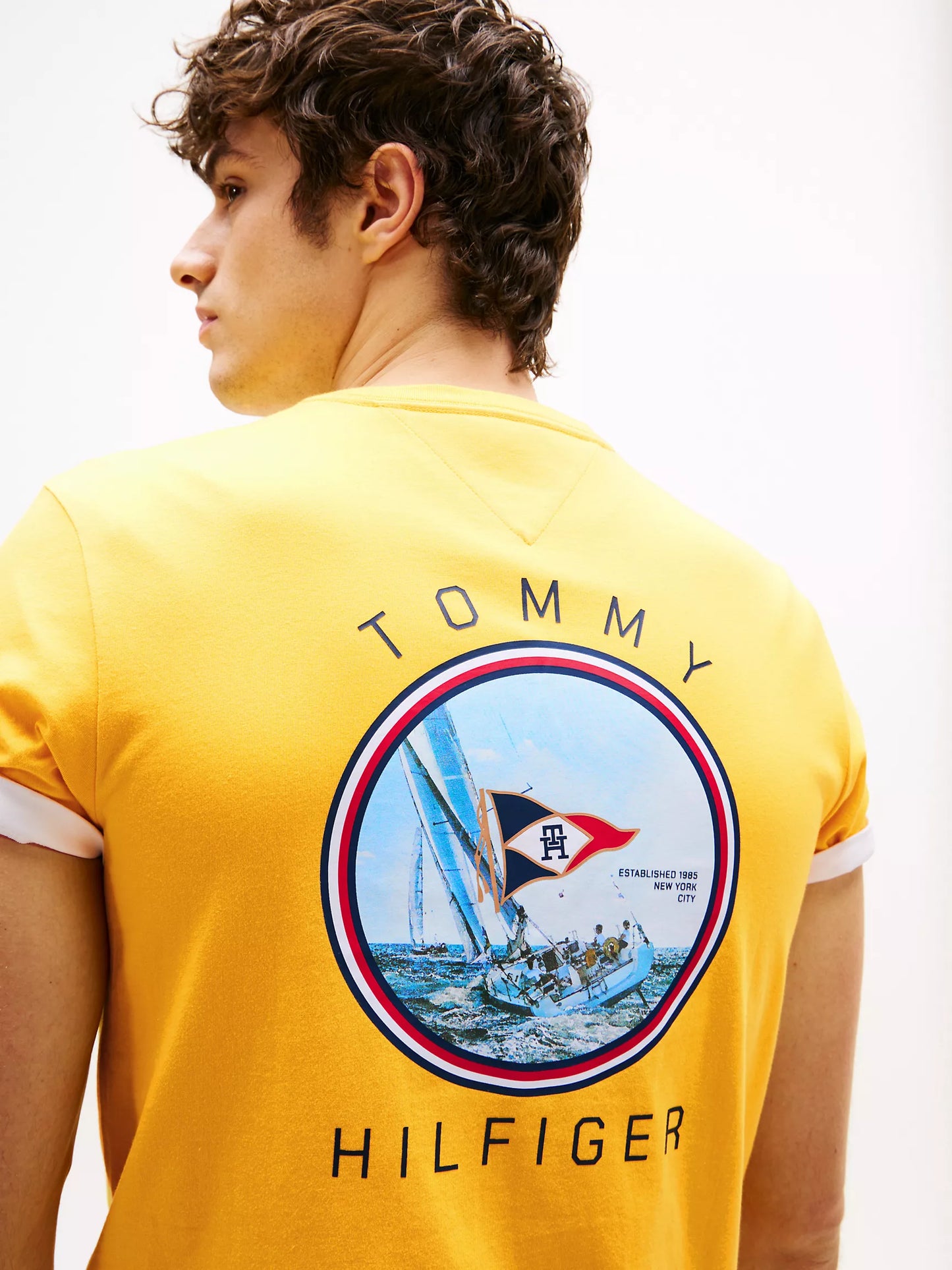 Men Nautical Flag Graphic Tee