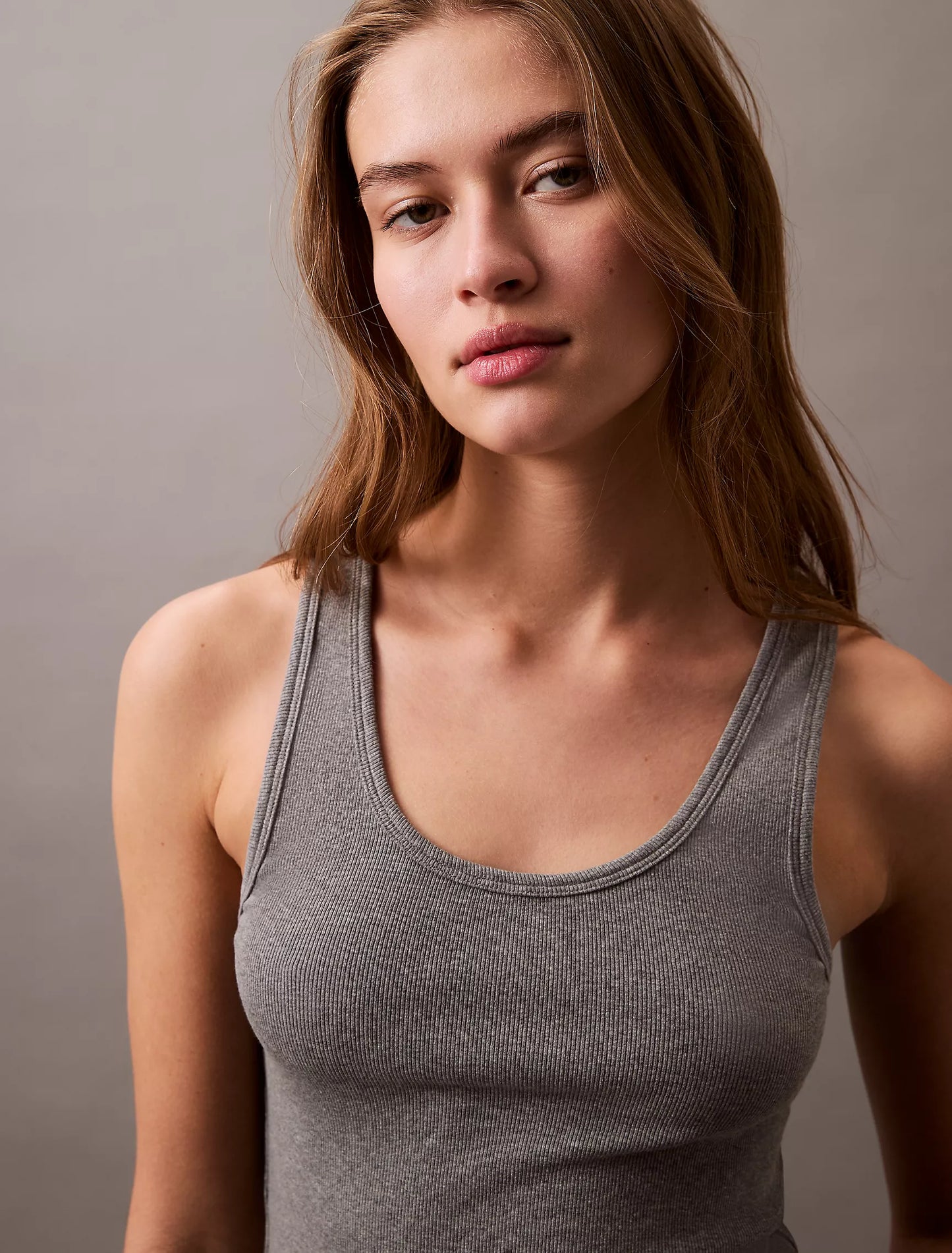 Women Cotton Contour Rib Tank