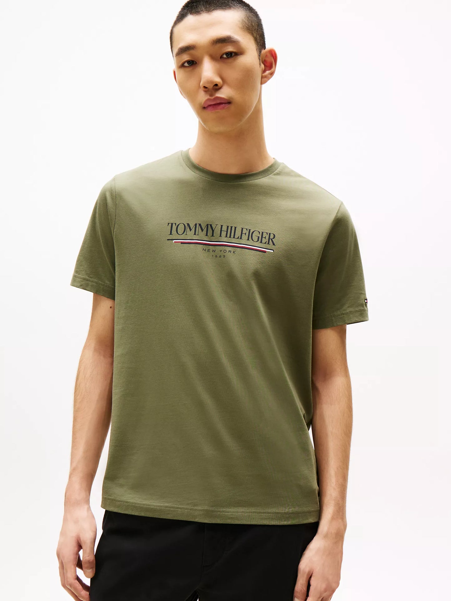 Men 1985 Stripe Logo Tee