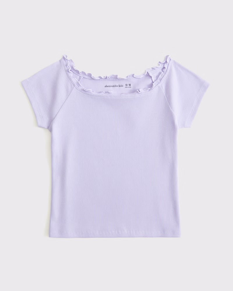 Girls Short-sleeve Rib Tee