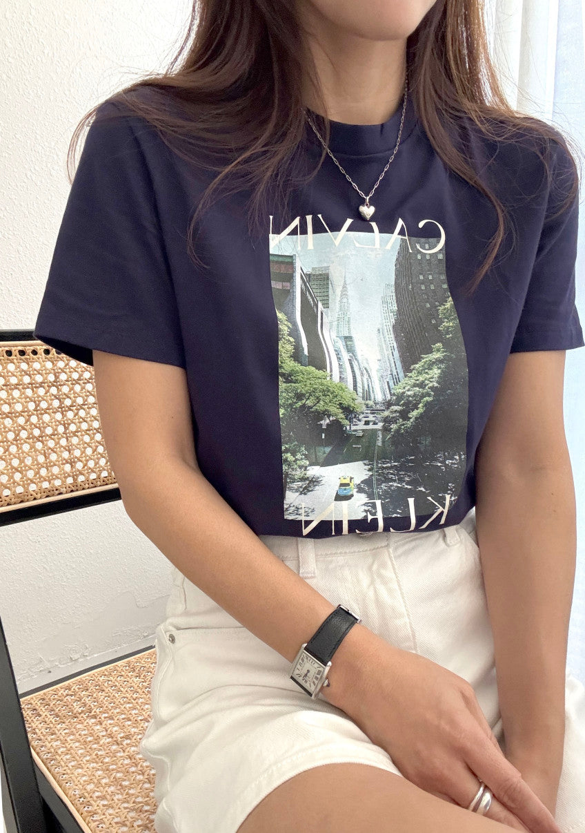 Women Palm Tree Logo Graphic Tee