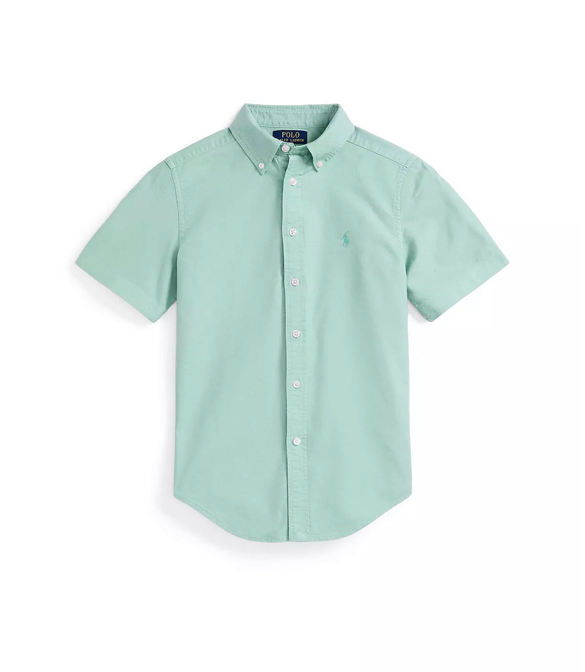 Boys Cotton Oxford Short-Sleeves Shirt