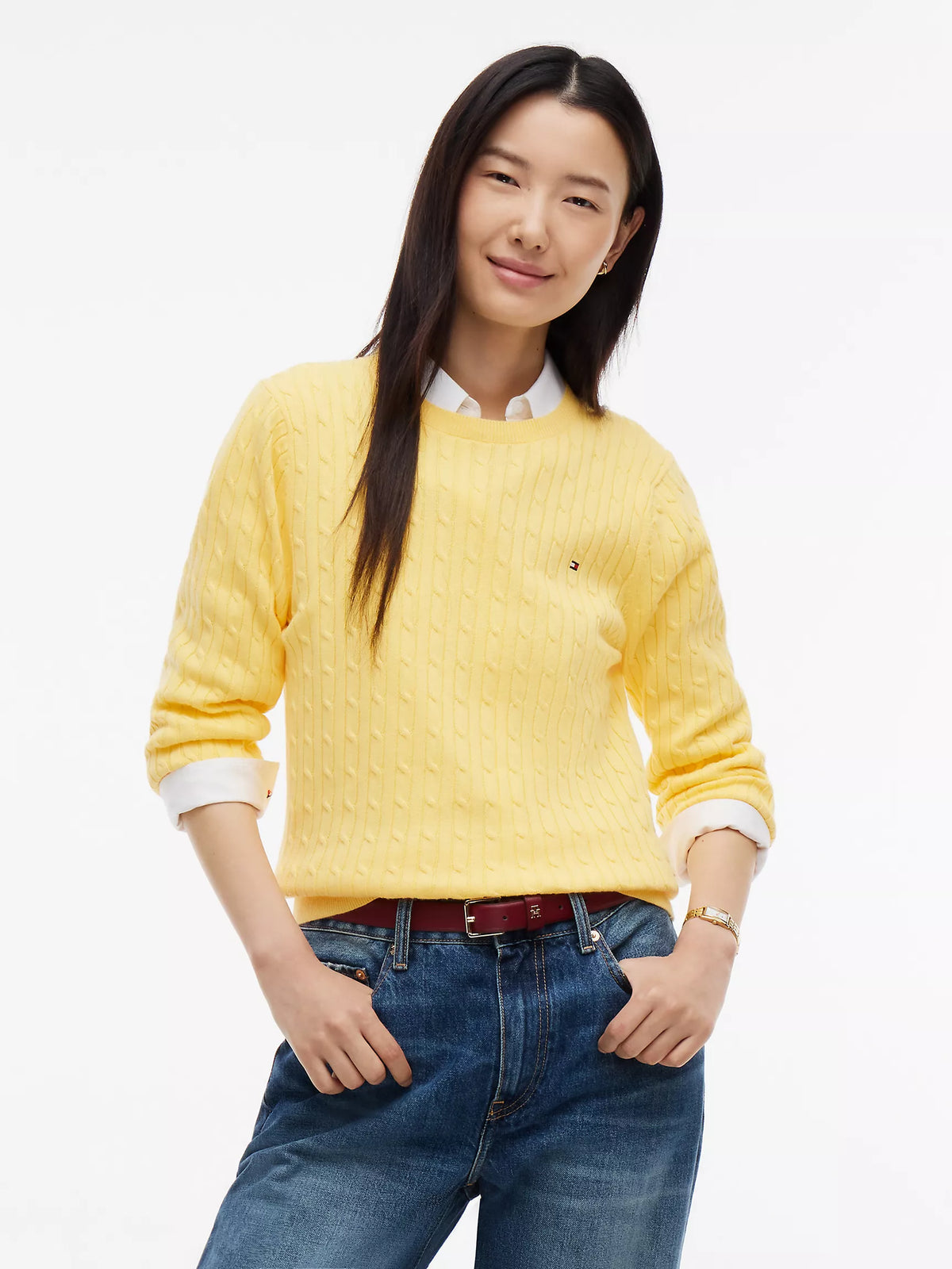 Women Cable Knit Sweater