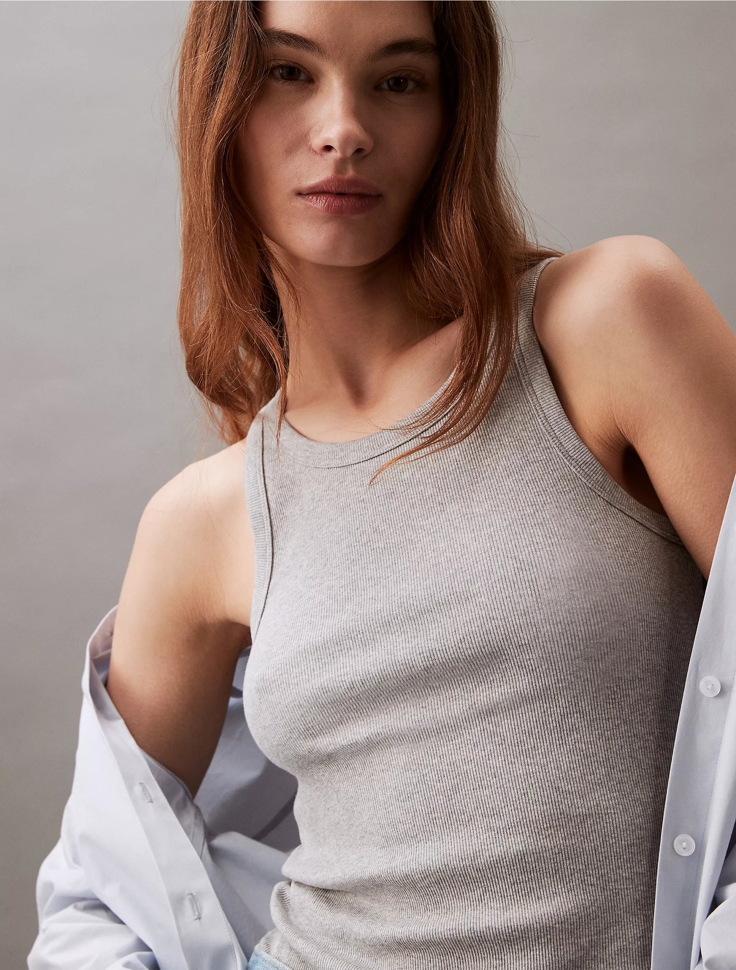 Women Cotton Contour Rib Tank