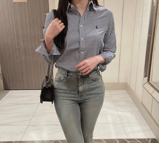 Big Boys Striped Cotton Poplin Shirt