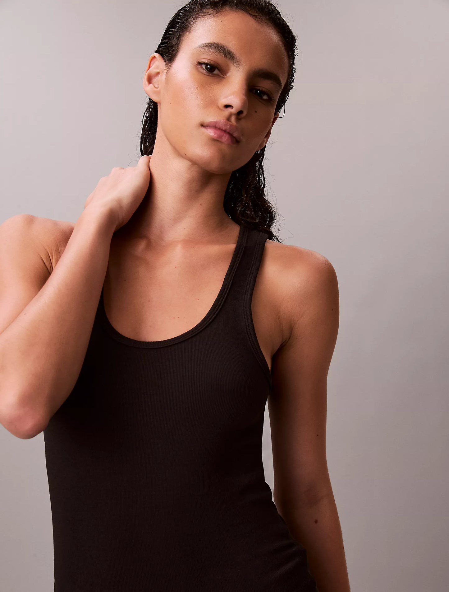 Women Cotton Contour Rib Tank