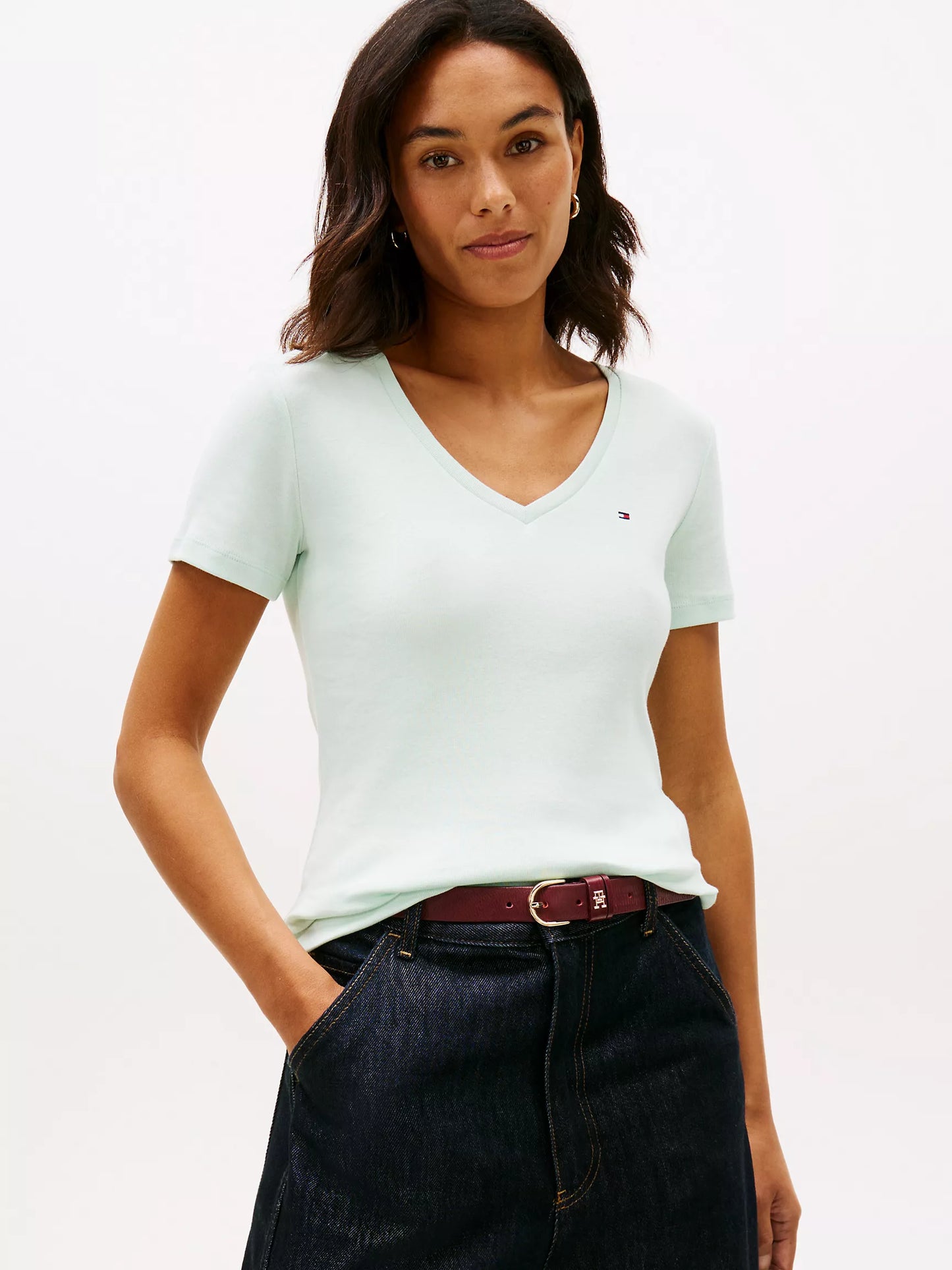 Women Vneck Tee