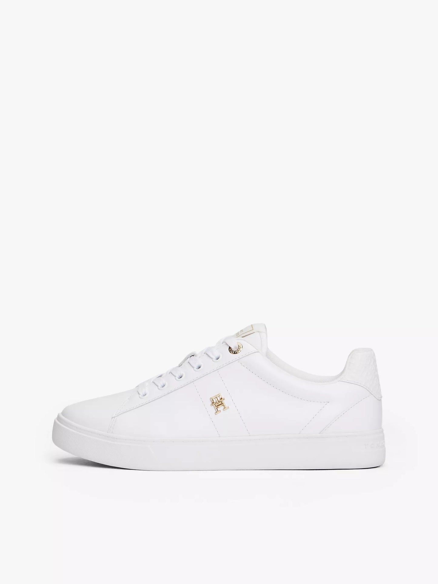 Women Monogram Heel Leather Court Sneaker
