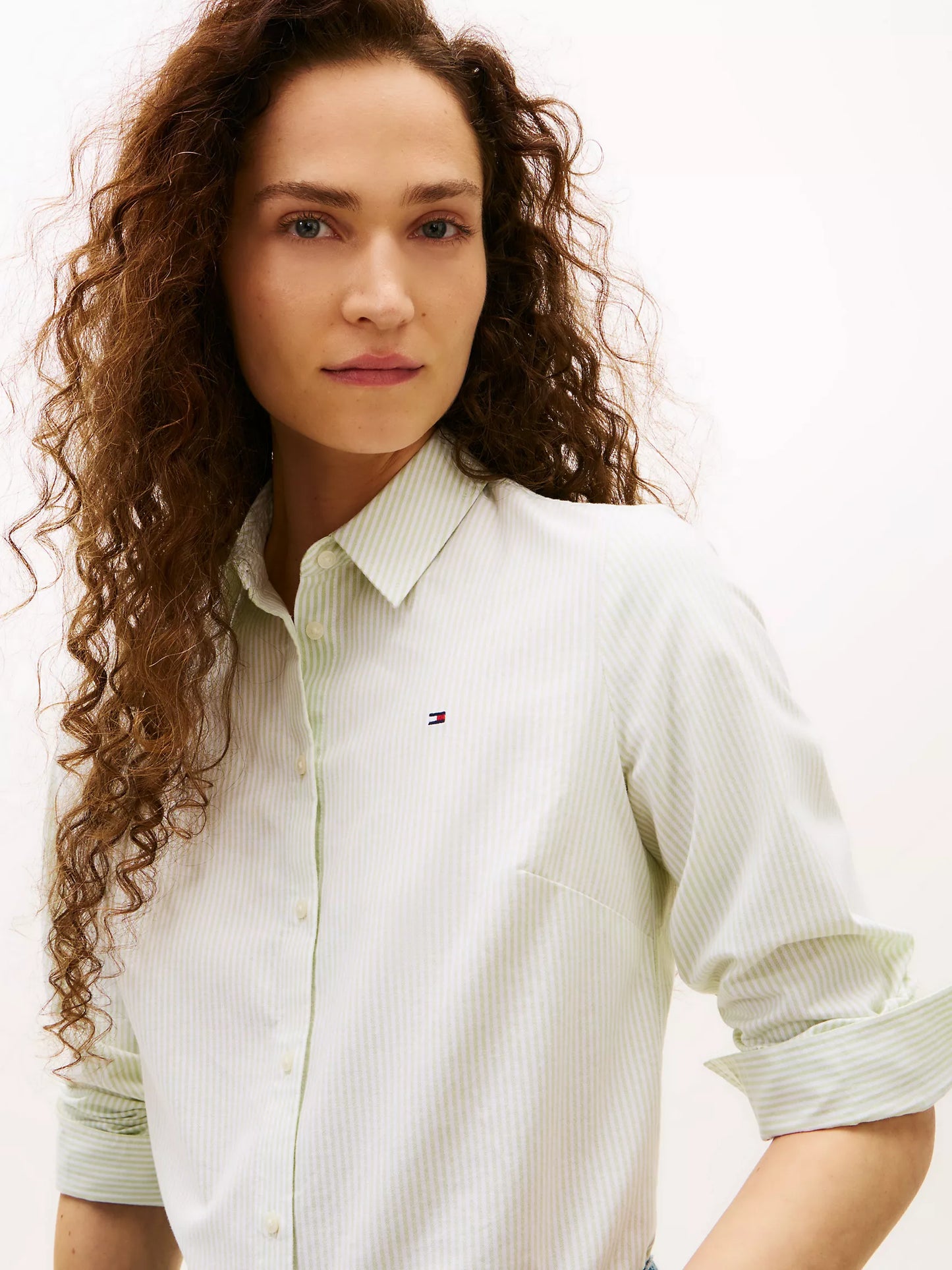 Women Stripe Oxford Shirt